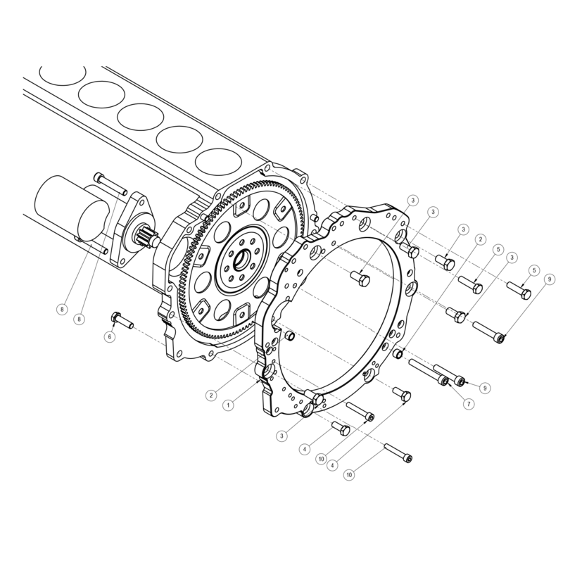Adapter Kit for BMW M50 & M57 Gearbox on Toyota 1JZ & 2JZ Engine